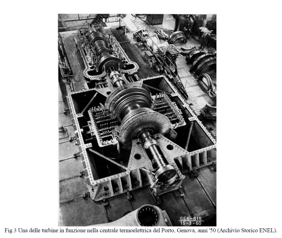 Turbine in funzione Centrale Termoelettrica del porto di Genova
