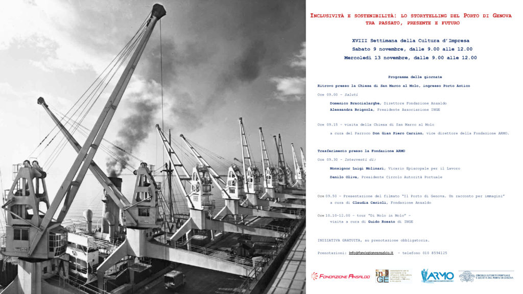 Invito Evento Porto Fondazione Ansaldo
